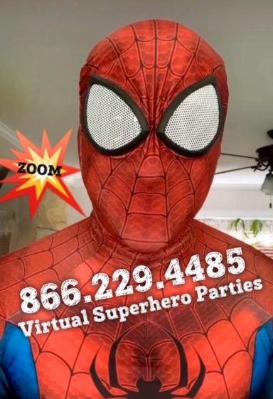ZOOM with a Superhero, Virtual Superhero Party