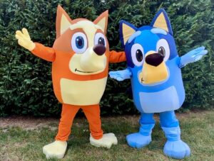 Rent Bluey and Bingo Party Characters
